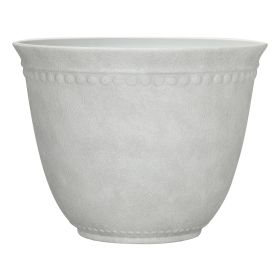 Asti White Planter 18-Inch Recycled Resin