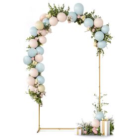 47.2" W x 86.6" H Iron Arch Roof for Garden Wedding