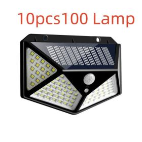 LED Solar Wall Light with Motion Sensor, Great for Backyard or Driveway. (Option: 10pcs100 Lamp)